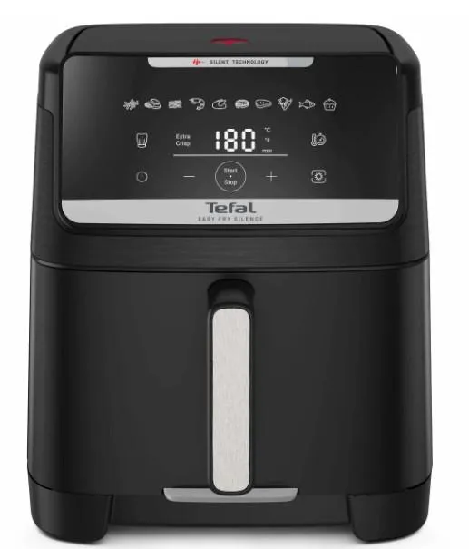 Мультипечь Tefal Easy Fry Silence XXL, 1800Вт, чаша-7л, сенсорное управл., пластик, черный