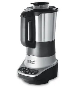 Суповарка-блендер Russell Hobbs 1200Вт, чаша-1,75л, механічне керування, 8 авто. програм, нержав.сталь, платик, сіро-чорний фото