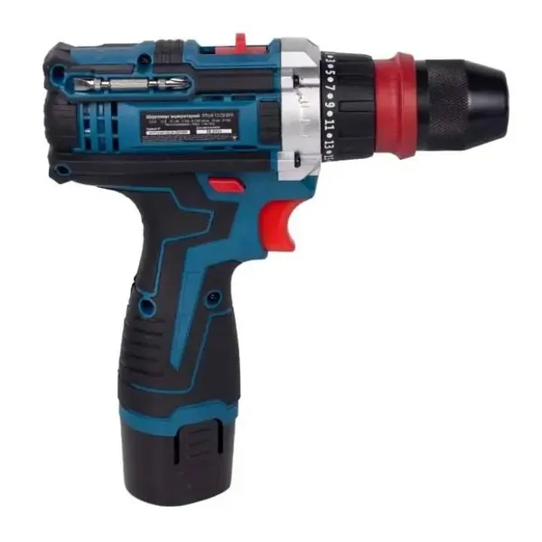 Шурупокрут-дриль акумуляторний Зеніт Профі ЗПША-12/20 DFR 12В 2х2А·год 25Нм 350·1500об/хв 1кг купити в Україні