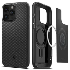 Чохол Spigen для iPhone 15 Pro Max, Mag Armor MagFit, Matte Black фото