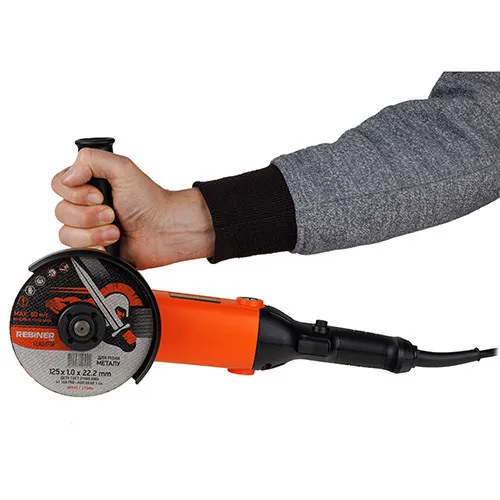 Кутова шліфмашина (125 мм, 1150 Вт) Rebiner RAG-1150 з доставкою