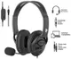 Гарнітура ПК стерео Over-ear 2E CH13 mini-jack, omni-mic, 1.2м, чорний