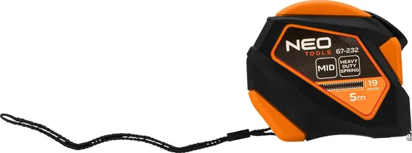 Рулетка Neo Tools, 5мx19мм, с фиксатором сматывания, магнит с доставкой