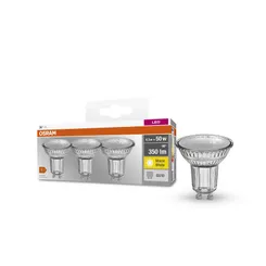 Набор ламп 3шт OSRAM LED GU10 4.3Вт 2700К 350Лм PAR16 фото