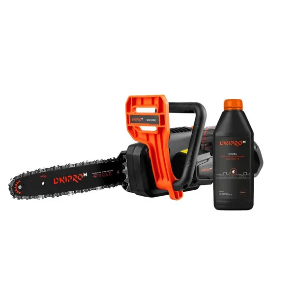 Аккумуляторная цепная пила Dnipro-M DCS-201BC (без АКБ и ЗУ)+ Масло для цепи 1 л