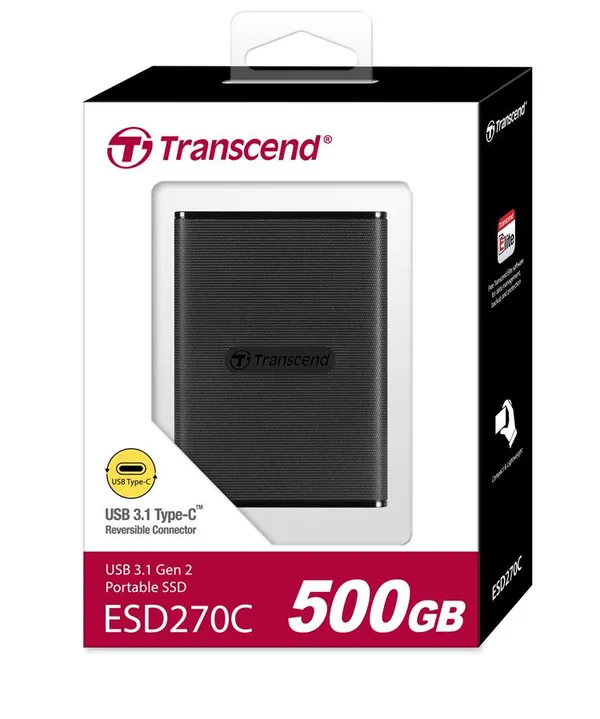 Портативний SSD Transcend  500GB USB 3.1 Gen 2 Type-C ESD270C