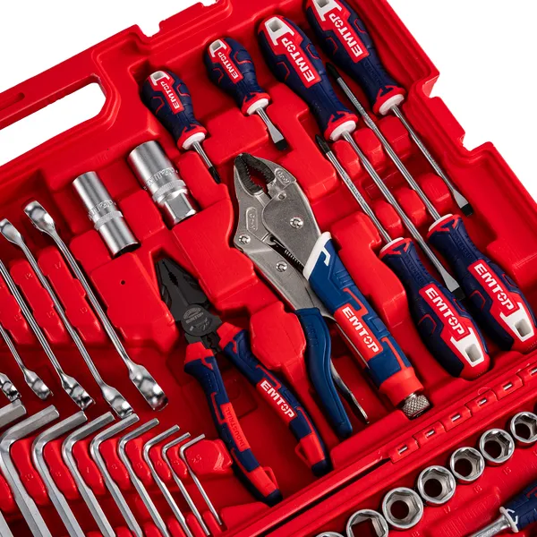 Набір інструментів EMTOP EHTS01421, 142 шт замовити