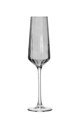 Набор бокалов для шампанского ARDESTO Black Mars Alcor 270мл, 2шт, стекло, серый фото