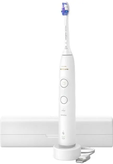 Щітка зубна електр. Philips, Sonicare 6100 Series, 62т. колив/хв, насадок-1, футляр, білий