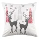 Подушка декор. ARDESTO Christmas Deer 45х45см, 100% поліестер, білий