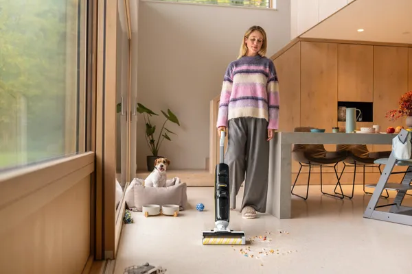 Купить Пылесос Karcher беспроводный FCV 4, 180Вт, конт пыль -0.45л, вода -0.75л, автон. раб. до 45мин, вес-4.1кг, белый со скидкой