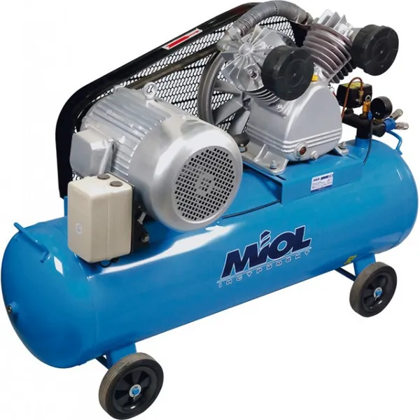 Компресор двоциліндровий (120 л, 760 л/хв) MIOL 81-196 масляний клиноремінний