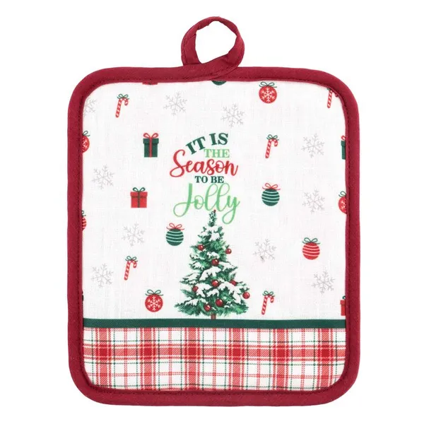 Прихватка ARDESTO Christmas Tree 18х20см, 100% полиэстер (верх), 100% хлопок (низ), зеленый