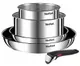 Набор посуды Tefal Ingenio Emotion, 5пр., нержавеющая сталь, бакелит, серебристый