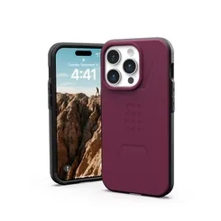 Чохол UAG для iPhone 15 Pro, Civilian Magsafe, Bordeaux фото