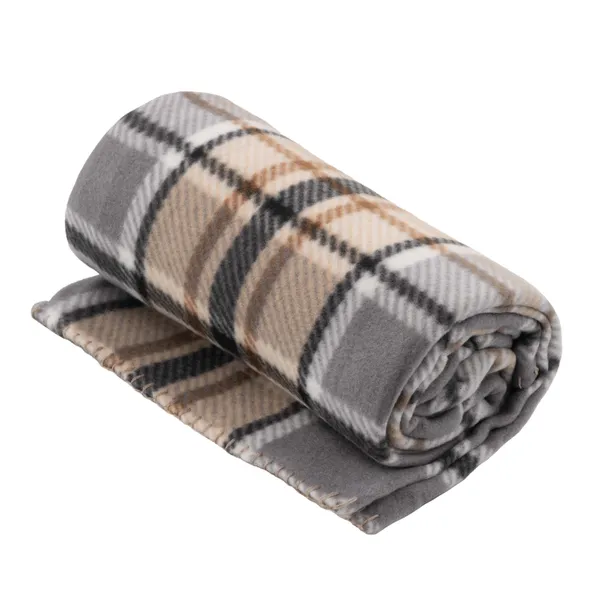 Плед ARDESTO Fleece 130x160см, 100% полиэстер, клетка, серый заказать