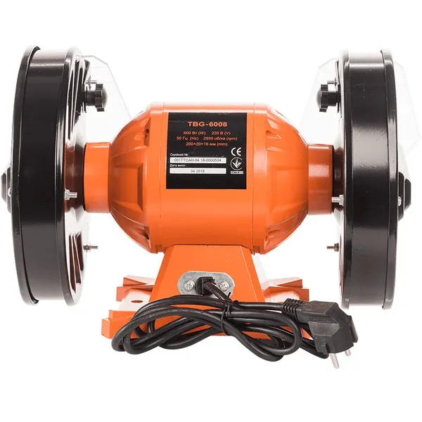 Верстат заточувальний Tekhmann TBG-6008 600Вт коло 200х16мм цена в Украине