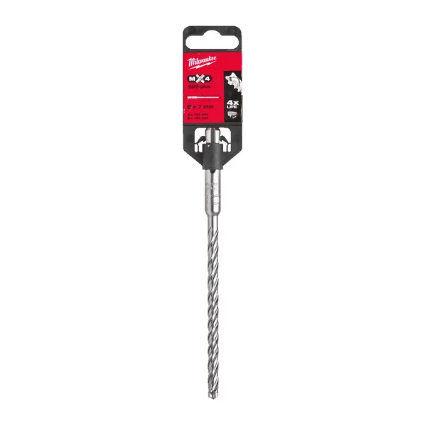 Бур SDS-PLUS MX4 MILWAUKEE, діаметр 7,0х165х100мм