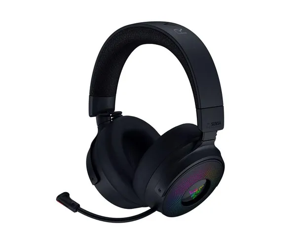 Гарнитура игровая Razer Kraken V4 Pro, mini-jack/USB-A/BT/WL, RGB, чёрный