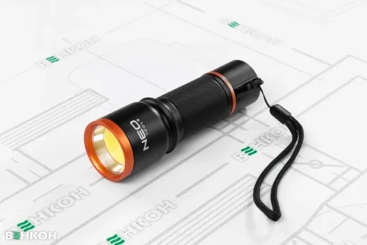 Фонарь ручной на батарейках Neo Tools, AAх3, 200лм, 3Вт, алюминиевый, IP20 заказать