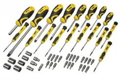 Отвертки Stanley, набор 49шт, 21 бит, SL,PH,Torx,H, 9 торцевых головок, кейс фото