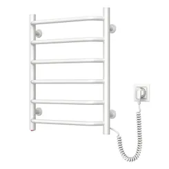 Полотенцесушитель Navin электрический Блюз, 600х480х123мм, кнопка, сталь, белый, правое подключение фото