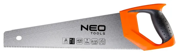 Ножівка по дереву Neo Tools, 400 мм, 7TPI фото №1