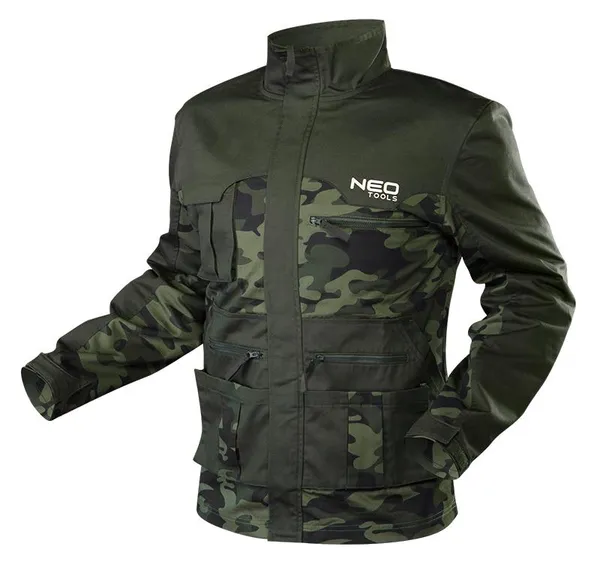 Куртка рабочая Neo Tools Camo, узор моро, S(48), камуфляж