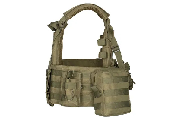 Плитоноска з додатковими сумками 2E Tactical Тип1, Молле, хакі фото №5