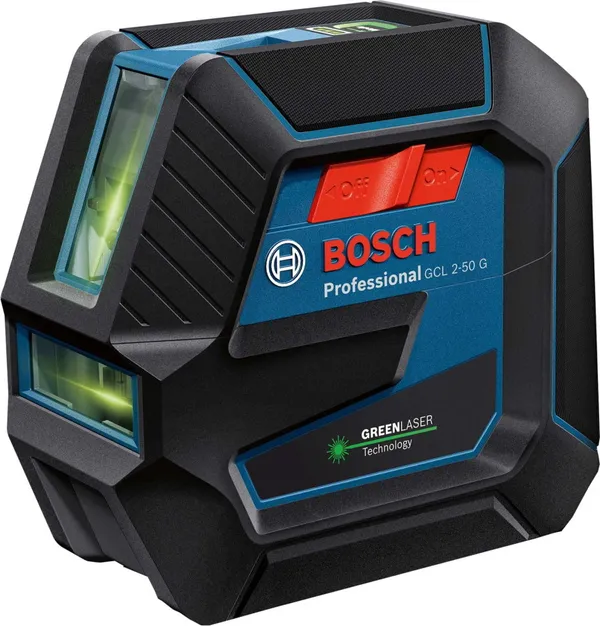 Нивелир лазерный Bosch GCL 2-50 G, до 15 м фото №1