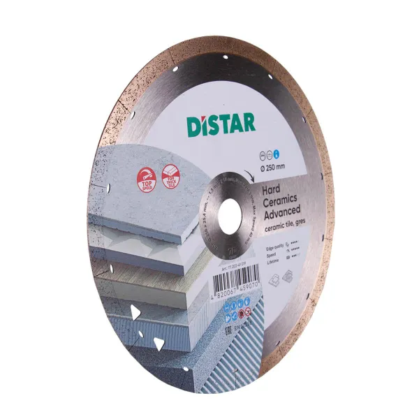 Круг алмазний відрізний Distar 1A1R 250 Hard ceramics Advanсed фото №2