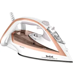 Праска Tefal TurboPro Anti-Calc, 3000Вт, 300мл, паровий удар -270гр, постійна пара - 50гр, керам. підошва, біло-бежевий фото