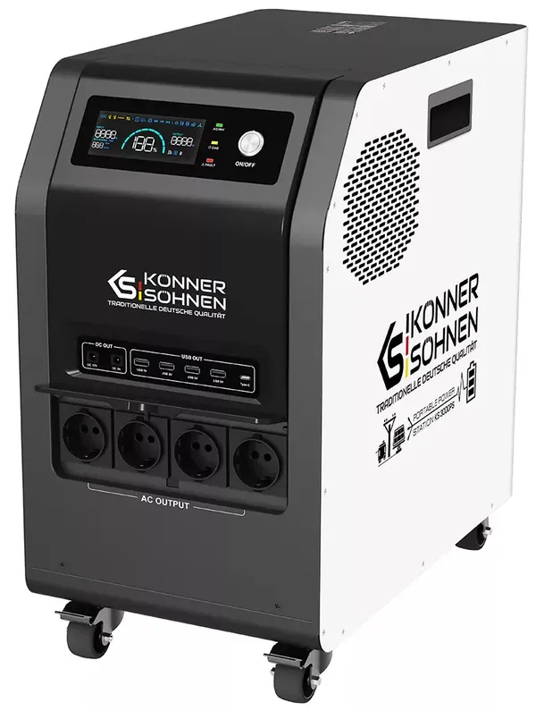 Купить Портативная электростанция Konner&Sohnen KS 3000PS, 3000Вт, 3200Вт·ч, LifePo4, 37кг