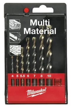 Набір свердл універсальних MILWAUKEE, MPD, (7шт), пластикова касета фото