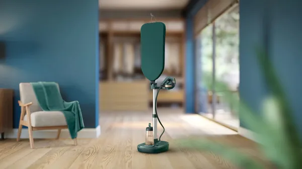 Гладильная система Philips Series 6000, 1800Вт, 1100мл, паровой удар -90гр, постоянный пар - 40гр, верт. Отпаривание+ доска, керам. подошва, темно зеленый в наличии