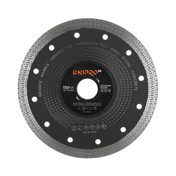 Алмазний диск Dnipro-M Extra-Ceramics 150 22,2 мм фото №1