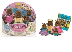 Набор фигурок Li`l Woodzeez Семья Бобров, 4ед, книжка EN фото