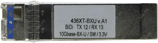 SFP+Трансивер 436XT-BXU/40KM 1x10GBaseLR, WDM, SM 40км, LC