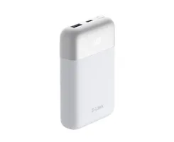 Акумулятор портативний литій-ионний Power Bank D-Link 10000мА*год 18Вт 1xUSB-A, 1xUSB-C, белый фото