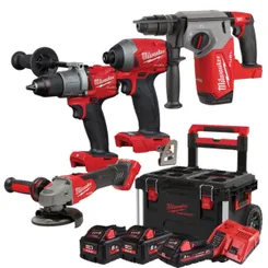 Набір акумуляторних безщіткових інструментів PACKOUT MILWAUKEE M18 FPP4B2-533P фото