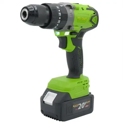 Бесщёточный аккумуляторный шуруповерт 2 АКБ Procraft PA-18BL Extra Industrial в кейсе цена в Украине