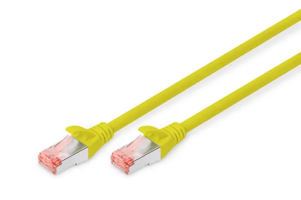 Патч-корд DIGITUS CAT 6 S-FTP, 1м, AWG 27/7, LSZH, жовтий