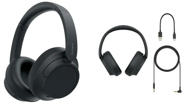 Наушники Over-ear Sony WH-CH720N BT 5.2, ANC, SBC, AAC, Wireless, Mic, Черный