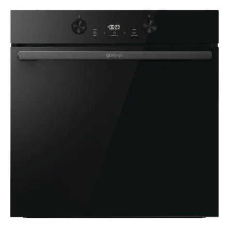 Духовой шкаф Gorenje электрический, 77л, A+, пар, дисплей, пиролиз, черный