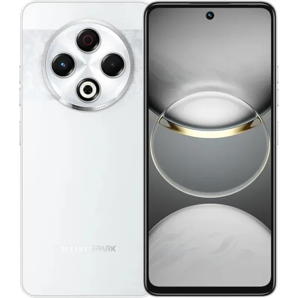 Смартфон TECNO Spark 30 (KL6) 6.78" 8/128ГБ, 2SIM, 5000мА•год, Astral Ice