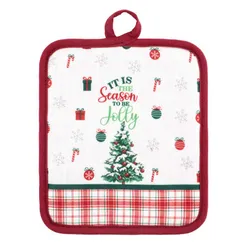 Прихватка ARDESTO Christmas Tree 18х20см, 100% полиэстер (верх), 100% хлопок (низ), зеленый фото