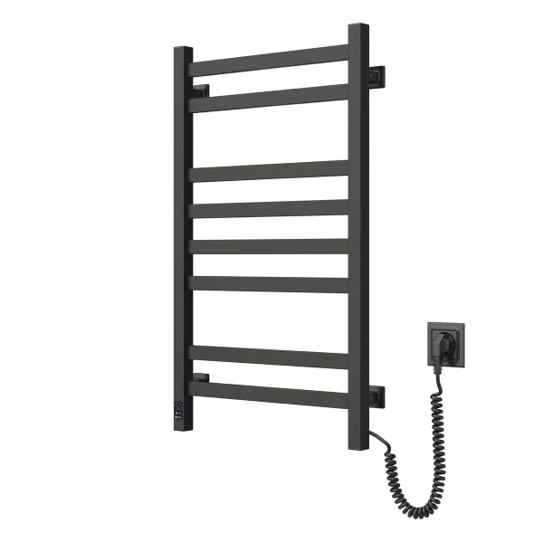 Полотенцесушитель Navin электрический Авангард, 800х480х71мм, таймер-регулятор, сталь, черный муар, правое подключение