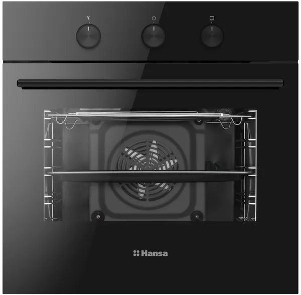 Духовой шкаф Hansa электрический, 65л, A, конвекция, черный