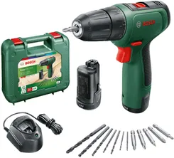 Шурупокрут-дриль акумуляторний Bosch EasyDrill 1200 12В 2х1.5А·год 30Нм 0-400·1500об·хв 0.94кг набір свердл і біт кейс фото