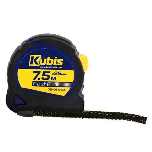 Рулетка измерительная 7.5м×25мм металлическое полотно Kubis 05-01-0725 цена в Украине